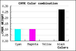 #A7A7B9 color CMYK mixer