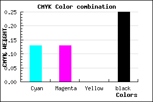 #A7A7BF color CMYK mixer