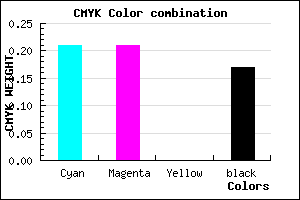 #A7A7D3 color CMYK mixer