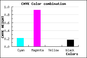 #A711D3 color CMYK mixer