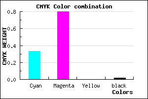 #A731FA color CMYK mixer