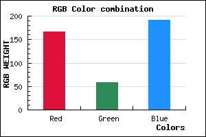 rgb background color #A73BBF mixer