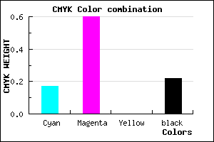 #A750C8 color CMYK mixer