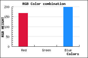 rgb background color #A800C7 mixer
