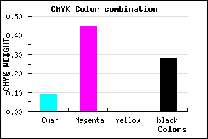 #A866B8 color CMYK mixer