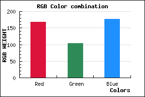 rgb background color #A867B1 mixer