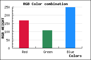 rgb background color #A86BF8 mixer