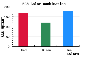 rgb background color #A877B4 mixer