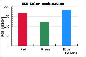 rgb background color #A87AB8 mixer