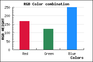 rgb background color #A87BFA mixer