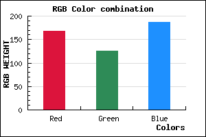 rgb background color #A87DBB mixer