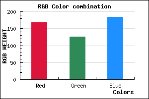 rgb background color #A87EB8 mixer