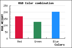 rgb background color #A87ECA mixer