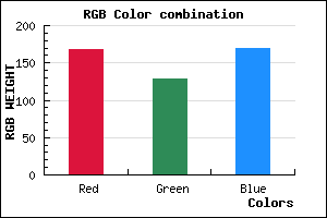 rgb background color #A881A9 mixer