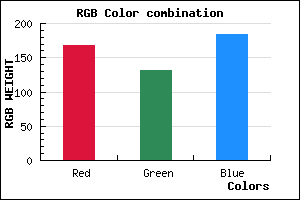 rgb background color #A884B8 mixer