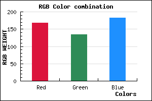 rgb background color #A886B6 mixer