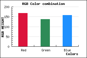 rgb background color #A8899D mixer