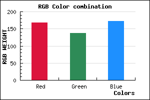 rgb background color #A889AC mixer