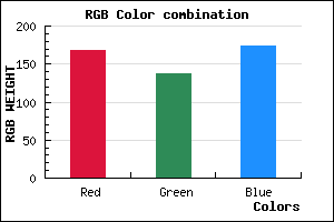 rgb background color #A889AD mixer