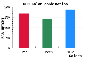 rgb background color #A88DBB mixer