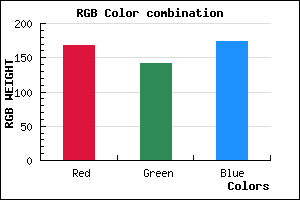 rgb background color #A88EAE mixer