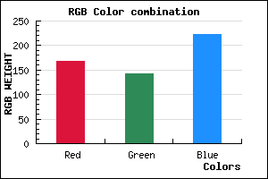rgb background color #A88EDE mixer