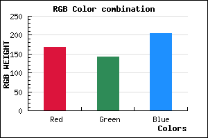 rgb background color #A88FCD mixer