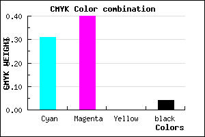 #A893F5 color CMYK mixer
