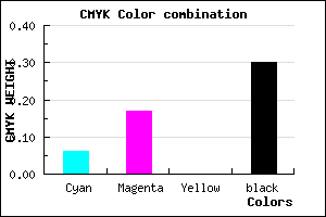 #A895B3 color CMYK mixer