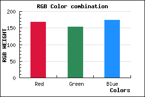 rgb background color #A89AAE mixer