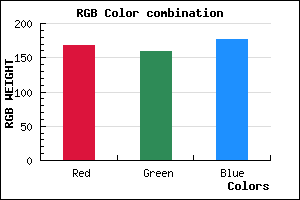 rgb background color #A89FB1 mixer