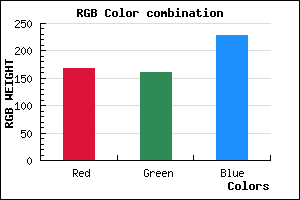 rgb background color #A8A0E4 mixer