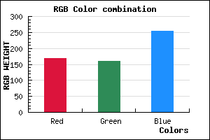 rgb background color #A8A0FE mixer