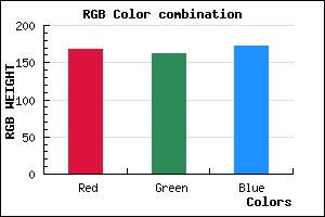rgb background color #A8A2AC mixer