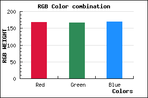 rgb background color #A8A6AA mixer