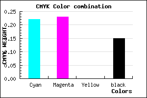 #A8A6D8 color CMYK mixer