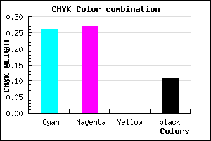 #A8A6E4 color CMYK mixer