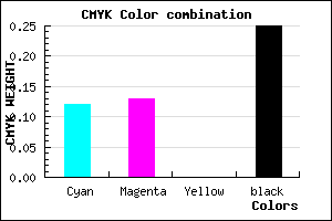 #A8A7BF color CMYK mixer