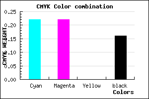 #A8A7D7 color CMYK mixer