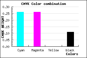 #A8A7E3 color CMYK mixer