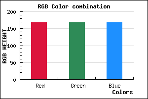 rgb background color #A8A8A8 mixer