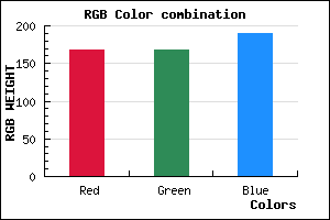 rgb background color #A8A8BE mixer