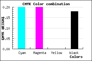 #A8A8D2 color CMYK mixer