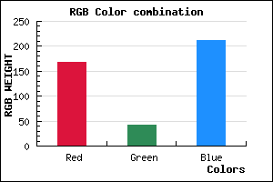 rgb background color #A82AD4 mixer