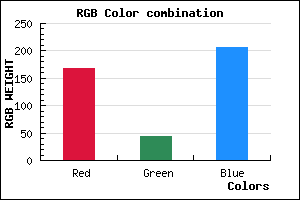 rgb background color #A82CCE mixer