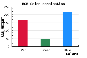 rgb background color #A82DD9 mixer