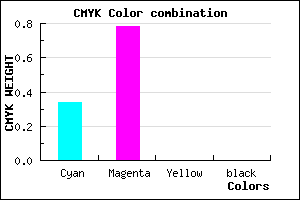 #A837FF color CMYK mixer
