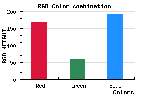 rgb background color #A83BBF mixer