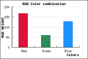 rgb background color #A83C81 mixer