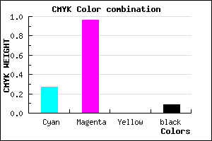 #A809E7 color CMYK mixer